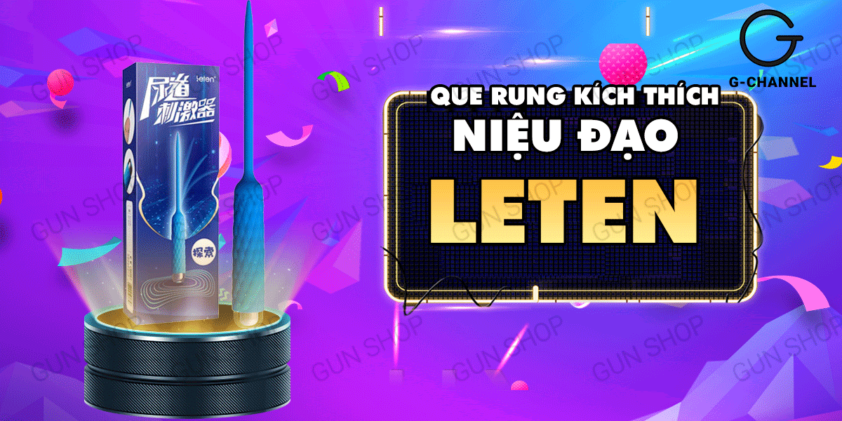 Que rung kích thích niệu đạo cho nam Leten
