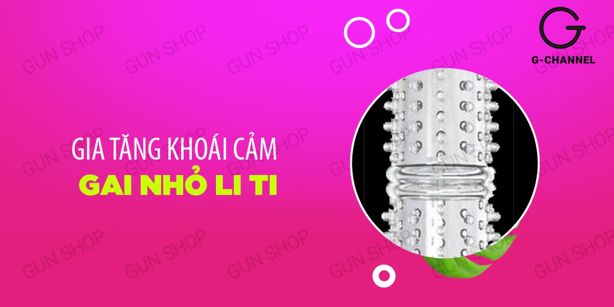 Bao cao su đôn dên Yeain Bumblebee tăng kích thước, nhiều gai mềm, có rung 16cm